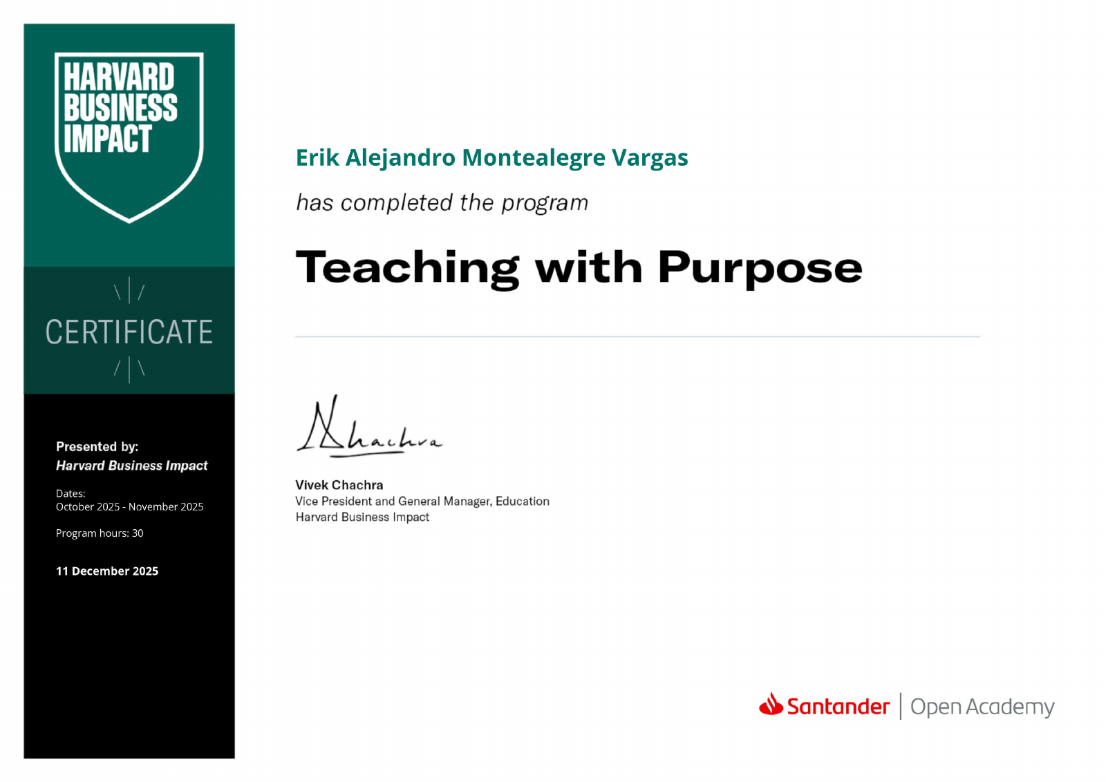 Teaching with Purpose · Harvard Business Impact